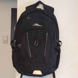 High Sierra Black Backpack read add